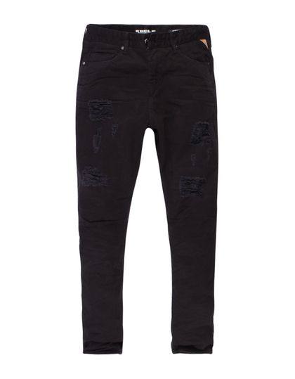 CALÇA MASCULINA COLOR WORKER COM RASGOS