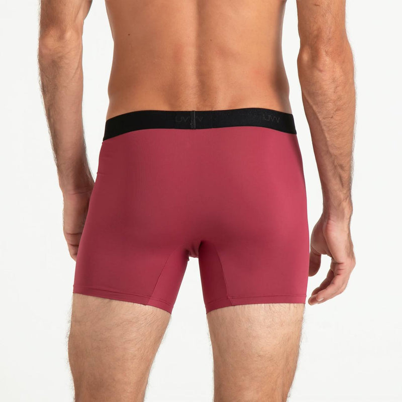 Cueca Boxer Esportiva Microfibra Vinho