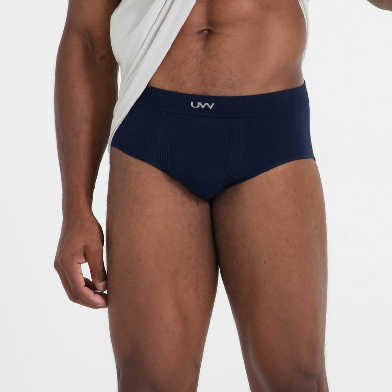 Cueca Slip Modal Wave Azul Marinho