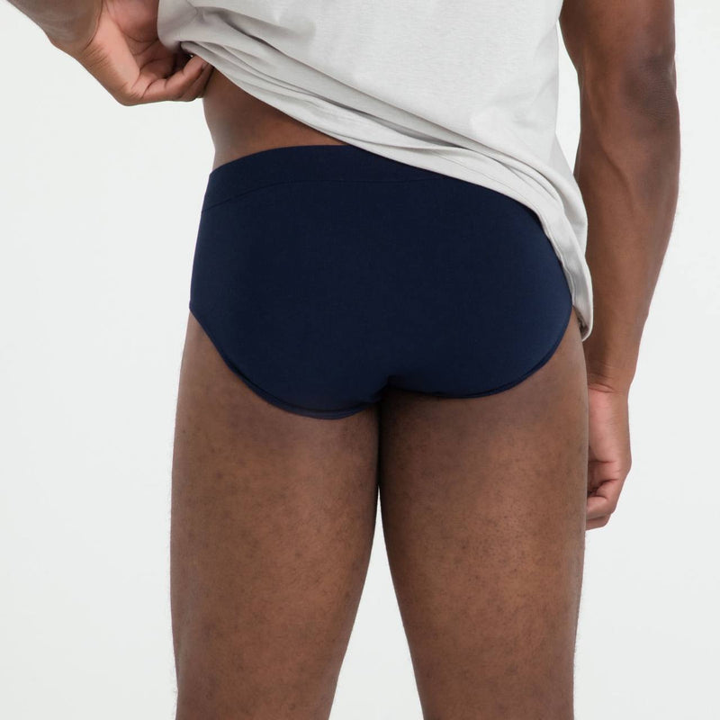 Cueca Slip Modal Wave Azul Marinho